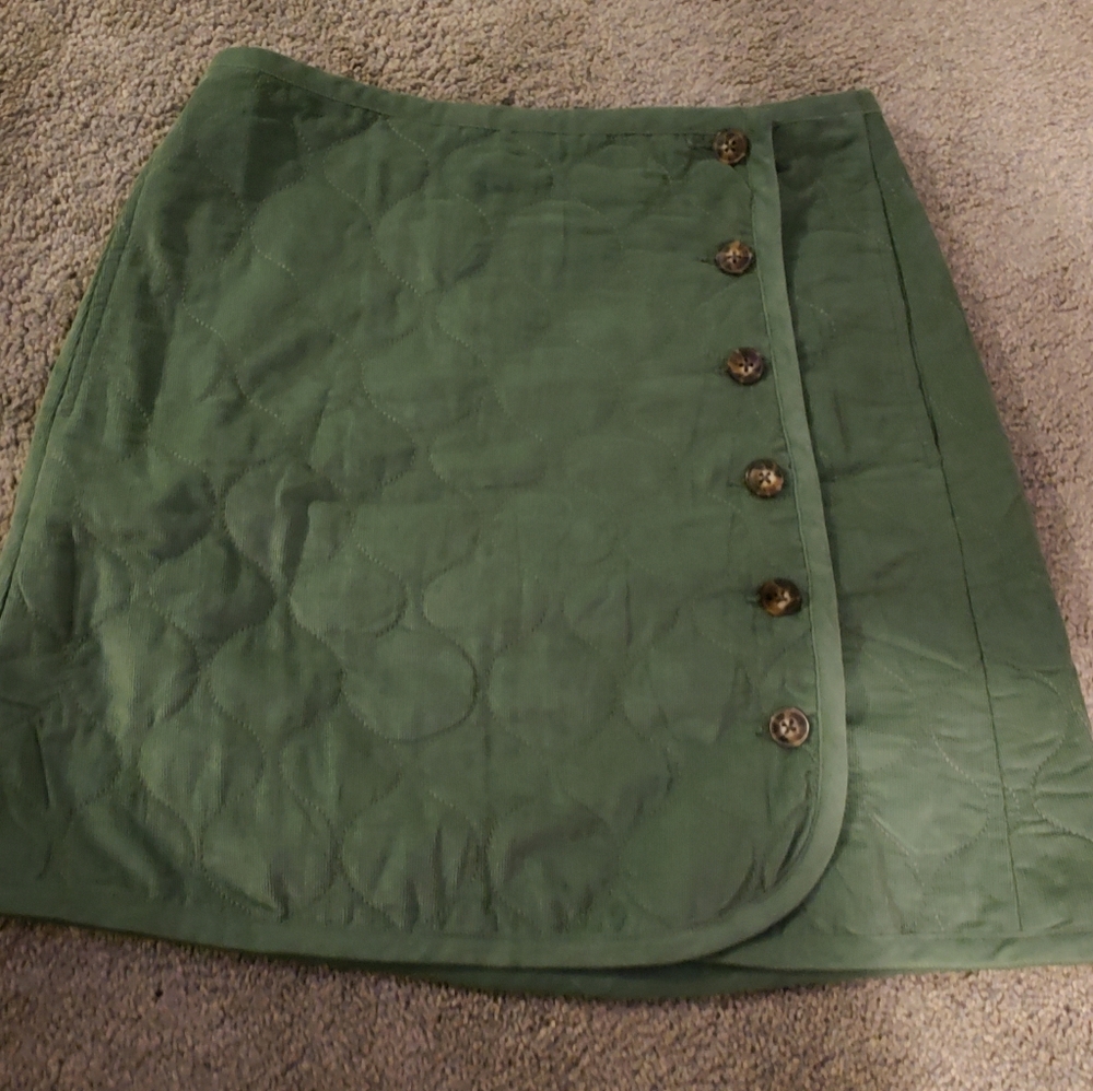 Madewell Corduroy Quilted Mini Skirt